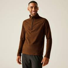 Hiking - Orange Jumpers Regatta Montes Lightweight Half Zip Fleece - Pale Orange