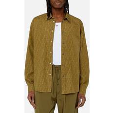 Diesel Oxford Shirts Diesel Long Sleeve Logo Print Casual Shirt - Green