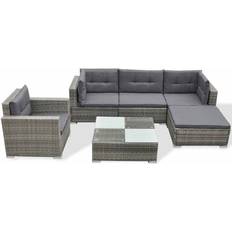 vidaXL 41879 - Grey Set da Lounge da Esterno, 1 Tavolo incluso 1 Sedie & 1 Divani
