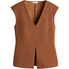 Jersey Västar H&M Interlock Waistcoat - Brown