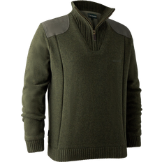Deerhunter Sweatere Deerhunter Carlisle Knit with Stormliner - Green Melange