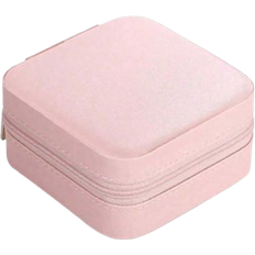 Shein Travel Jewelry Case Mini Jewelry Organizer Display Travel Jewelry Zipper Case Boxes Earrings Necklace Ring Portable Jewelry Box Leather Storage Jewelry Storage Box Women Gifts Girl Gifts Girlfriend Gifts Back To School School Bag Travel Essentials Travel Organizer For Beach Summer Vacationvacation Holiday School Stuff Bag For School Travel Bag For Women Makeup Bag For Travel