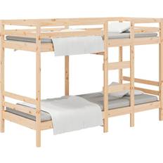 Natur Våningssängar vidaXL 3139844 Natural Bunk Bed 80.5x195.5cm