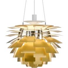 Louis Poulsen Ph Artichoke Brass/White Pendant Lamp ∅ 60cm
