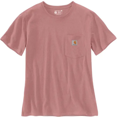 Carhartt Women's WK87 Workwear Pocket Short Sleeve T-Shirt - Rose Tint Heather