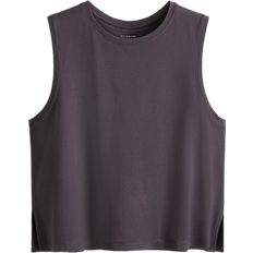H&M Boxy-Style Sports Vest Top with Drymove - Truffle Grey