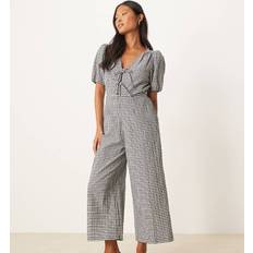 Checkered Jumpsuits & Overalls Nobody's Child Petite Indie Wide Leg Jumpsuit - Black