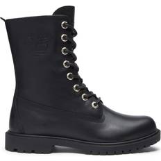 Converse Chuck Taylor All Star Snørestøvler Timberland Vandtætte 8-Tommer Læderstøvler Fast Lynlås - Sort