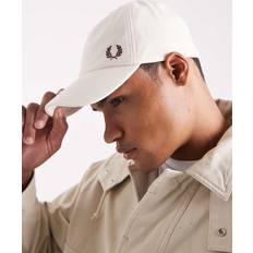 Fred Perry Bomull Accessoarer Fred Perry Naturvit Keps I Piké - Vit