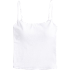 Abercrombie & Fitch Bra-Free 90s Cami - White