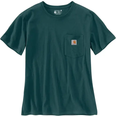Carhartt Women's Loose Fit Heavyweight Short-Sleeve Pocket T-shirt - Greenstone