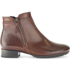 Rubber Ankle Boots Gabor Damen Elegante Stiefelette Braun