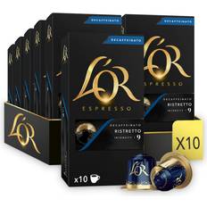 L'OR Coffee L'OR Espresso Ristretto Decaf Coffee Pods x 10 Intensity 9