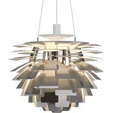 Louis Poulsen Ph Artichoke Stainless Steel/White Pendant Lamp ∅ 48cm