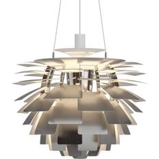 Trådløs kontrol Pendler Louis Poulsen Ph Artichoke Bluetooth Stainless Steel/White Pendant Lamp ∅ 60cm