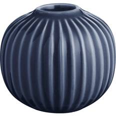 Kähler Blå Lysestager, Lys & Dufte Kähler Hammershøi Indigo Candle Holder 6.5cm