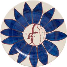Hay Dinner Plates Hay La Pittura Plate Deep Blue Flower Flacher Teller