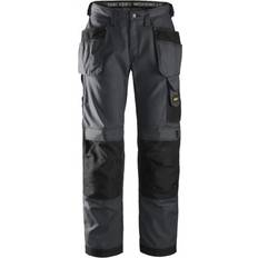 Snickers Workwear 3213 Craftsmen Holster Pockets Trousers - Steel Grey/Black
