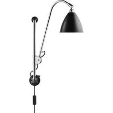 Bestlite vägglampa GUBI Bestlite BL5 Chrome/Black Semi Matt Wall light ∅ 16cm