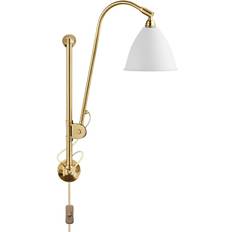 GUBI Bestlite BL5 Brass/White Semi Matt Wall light ∅ 16cm