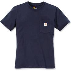 Carhartt Arbetsöverdelar Carhartt Women's Loose Fit Heavyweight Short-Sleeve Pocket T-shirt - Navy