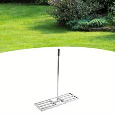 Rakes on sale Temu Stainless Steel Telescopic Lawn Leveling Rake