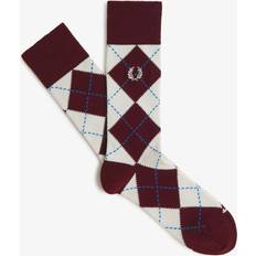 Fred Perry Men Underwear Fred Perry Argyle Socks - Burgundy