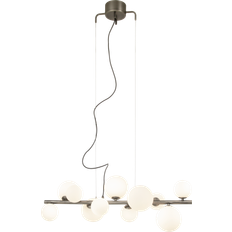 Belysning Aneta Molekyl Pewter/Opal White Pendant Lamp 85cm