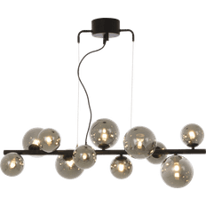 Aneta Molekyl Smoke Grey Pendant Lamp 85cm