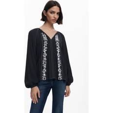 Desigual Svarta Blusar Desigual Blus - Svart/Vit