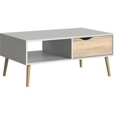 Træ TV-borde Tvilum Oslo White/Oak TV Bench 98.7x43.3cm