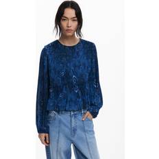 Desigual Blåa Blusar Desigual Blus - Blå