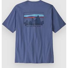 Patagonia Överdelar Patagonia 73 Skyline Organic T-Shirt - Current Blue
