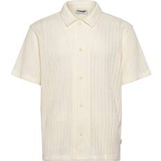 Wrangler Shirts Wrangler Short Sleeve Knit Shirt - Natural