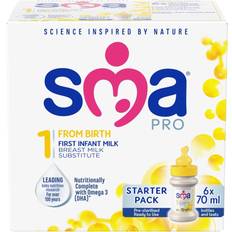 Sma Pro First Infant Baby Milk Starter Pack 6x70ml