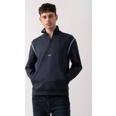 HUGO BOSS Fitness & Gym Tops HUGO BOSS Sweat Tape Quarter-Zip Sweatshirt - Navy