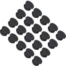 Black Plugs Uxcell Silicone Snap In Locking Hole Plugs 10.5mm 20 Pcs