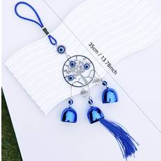 Blue Evil Eye Wind Chime With Tassels
