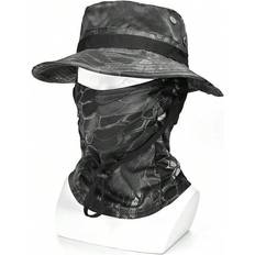 Camouflage - Men Hats New'C Outdoor Hunting Fishing Wide Brimmed Hat Sunscreen Caps - Foldable