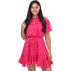 Ted Baker Short Dresses Ted Baker Elsiee Fluted Hem Mini Dress - Pink