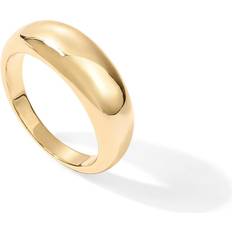 14K Yellow Gold Plated Chunky Dome Ring