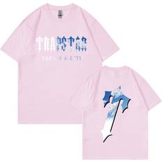 Ibywind Summer Trapstar Gradient Letter Print Neck T-Shirt