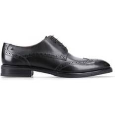 Oxford Base London Pocket Leather Brogues Shoes - Black