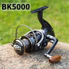 Temu Full Metal Fishing Reel With Wooden Handle