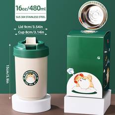 Temu 16oz Stainless Steel Insulated Coffee Mug Termosmugg