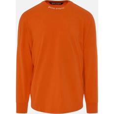 Palm Angels T-shirts Palm Angels Classic Logo Long Sleeve Orange T-Shirt