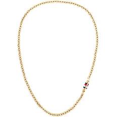 Tommy Hilfiger Halskæder på tilbud Tommy Hilfiger Signature Chain Necklace Gold-Plated Stainless Steel