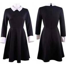 Shein Wednesday Addams School Uniform Costume Dress