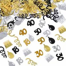 Confetti on sale Shein 15g Black Gold Number Tabletop Scatter