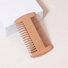 Wooden Beard Comb With Dual Action